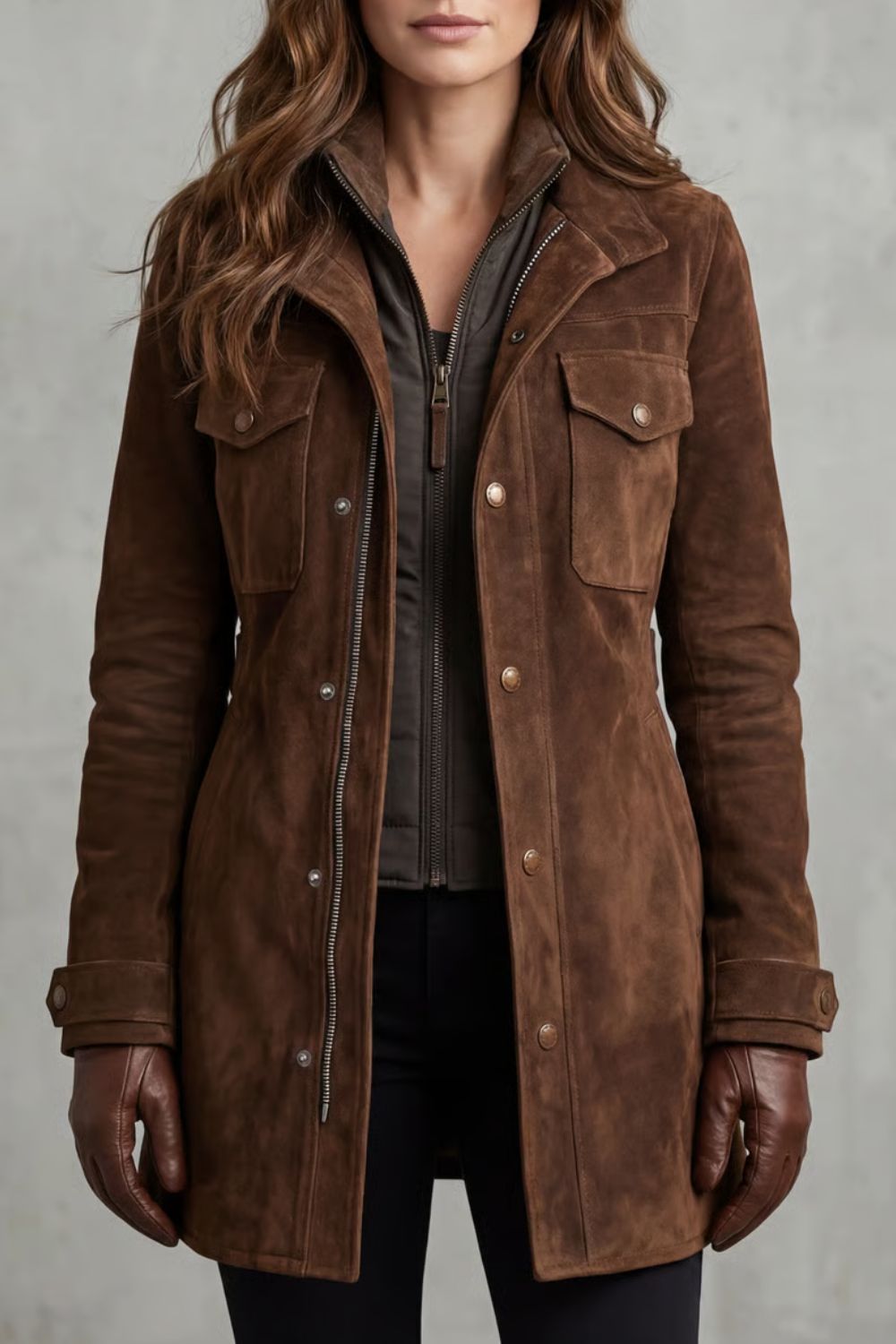 Isabelle Fournier | Luxe Suede Field Coat