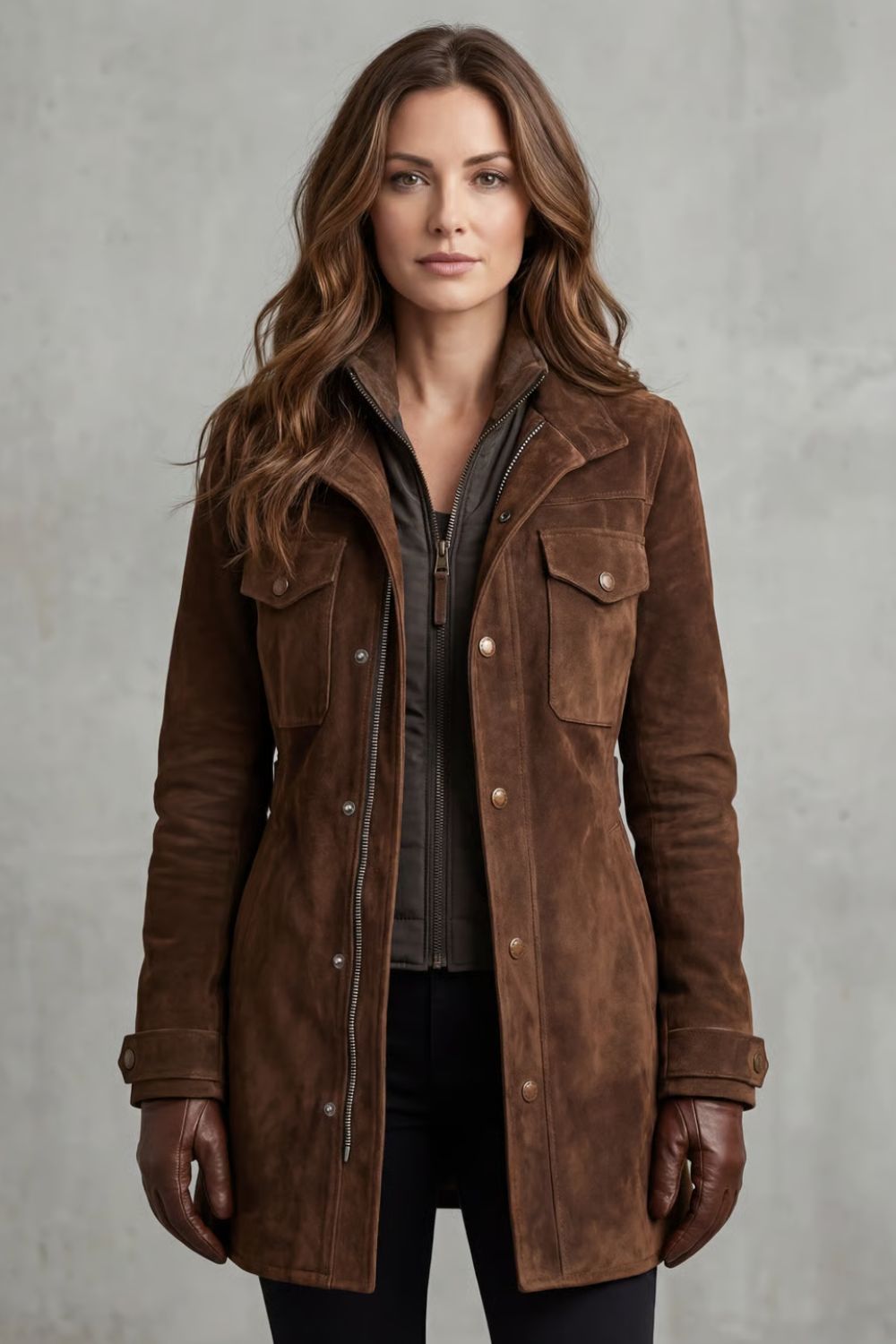 Isabelle Fournier | Luxe Suede Field Coat
