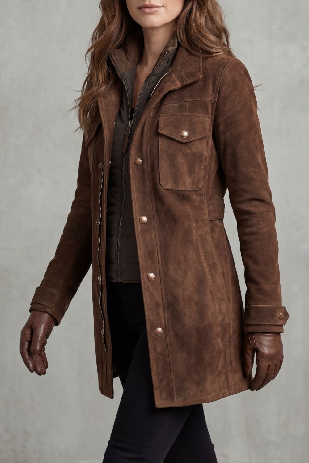 Isabelle Fournier | Luxe Suede Field Coat