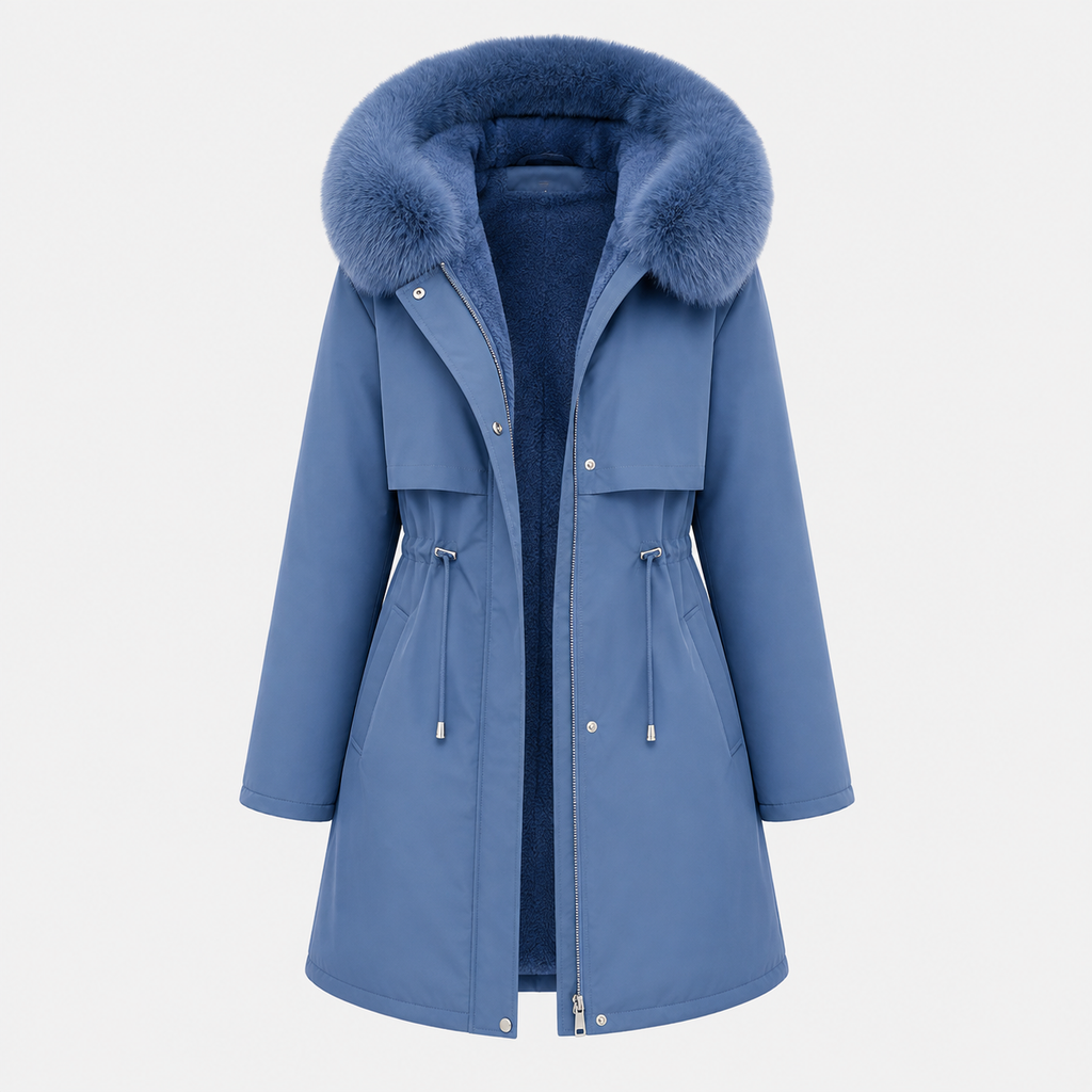 Camille Moreau | Luxe Fur-Trimmed Winter Parka