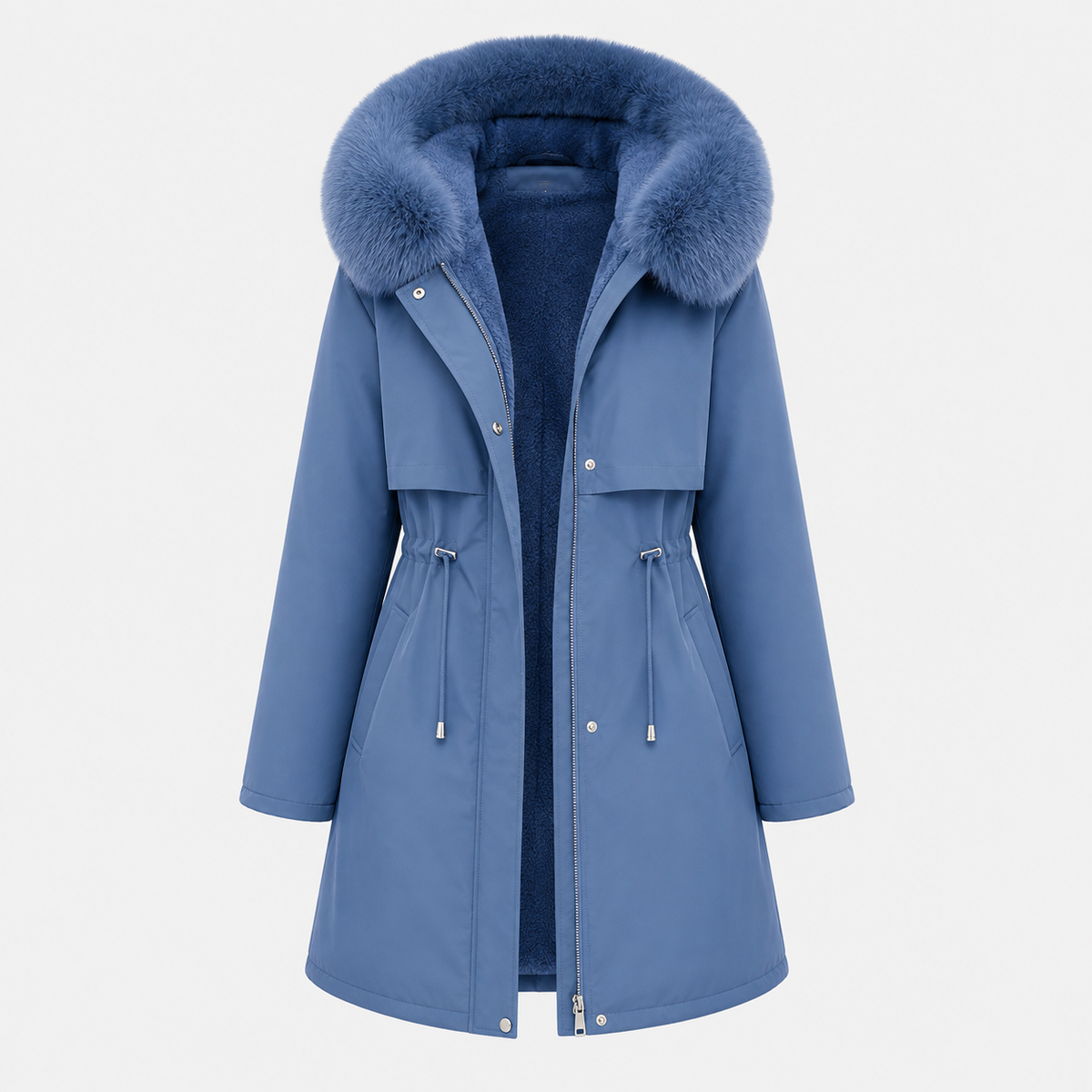 Camille Moreau | Luxe Fur-Trimmed Winter Parka