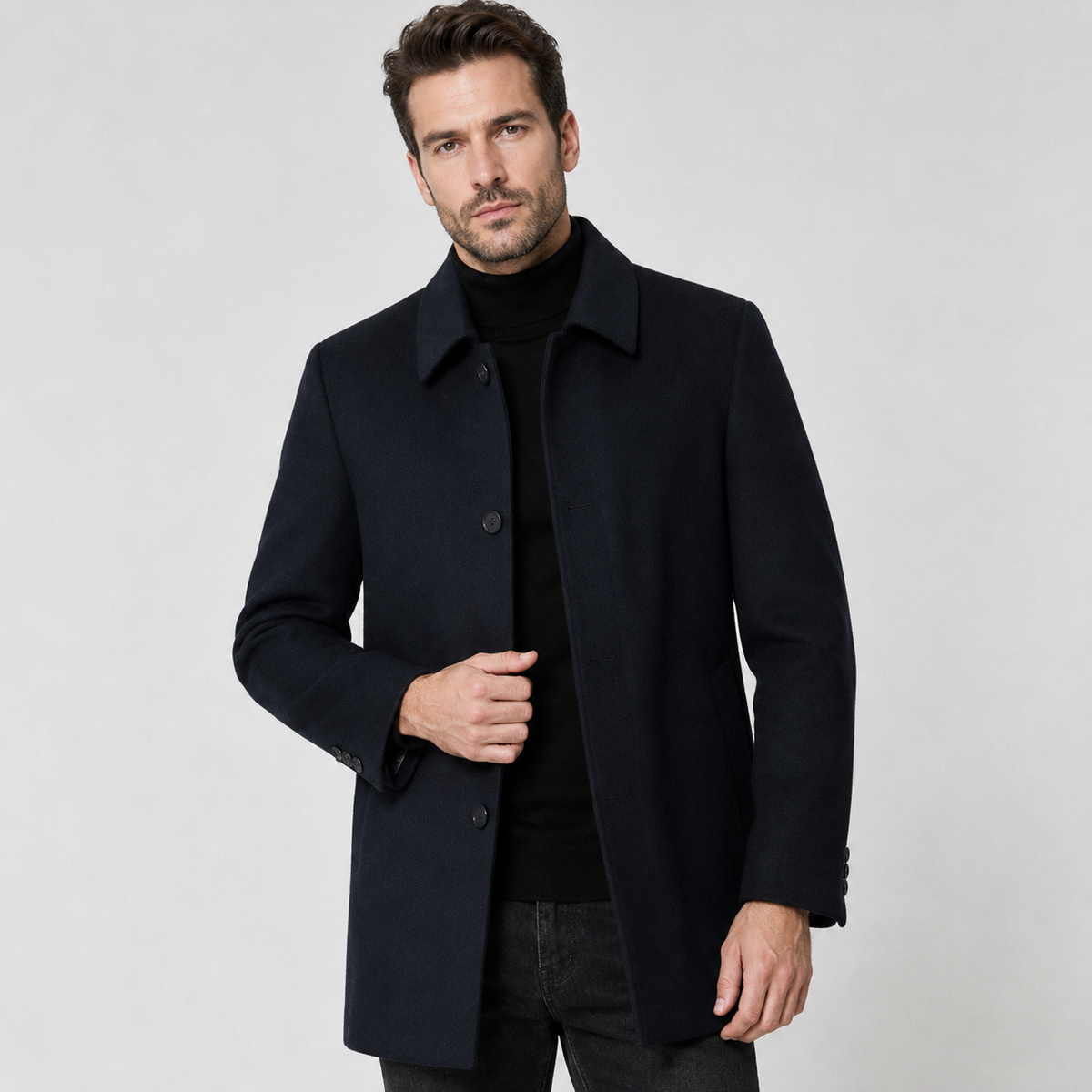 Hugo Beaumont | Luxe Tailored Wool Coat