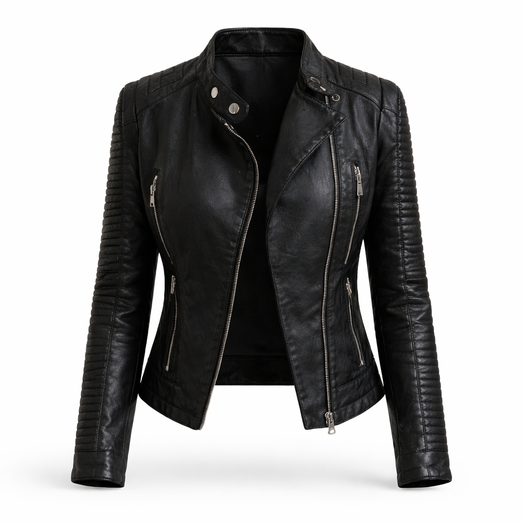 Valentina Romano | Luxe Quilted Leather Biker Jacket