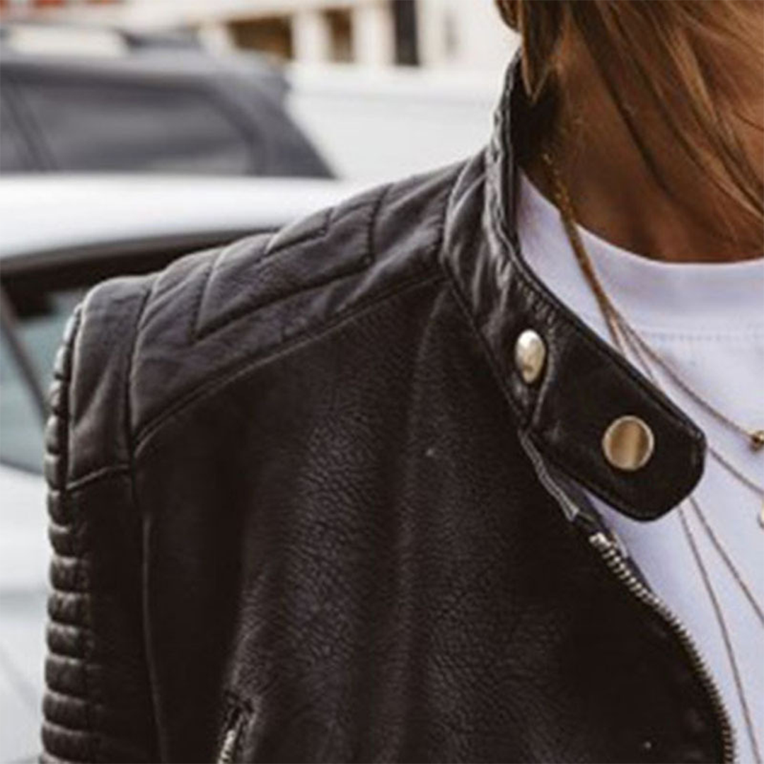 Valentina Romano | Luxe Quilted Leather Biker Jacket