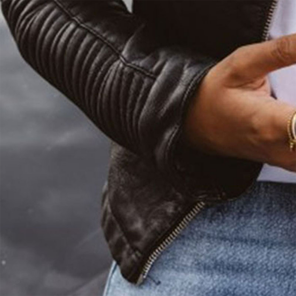 Valentina Romano | Luxe Quilted Leather Biker Jacket