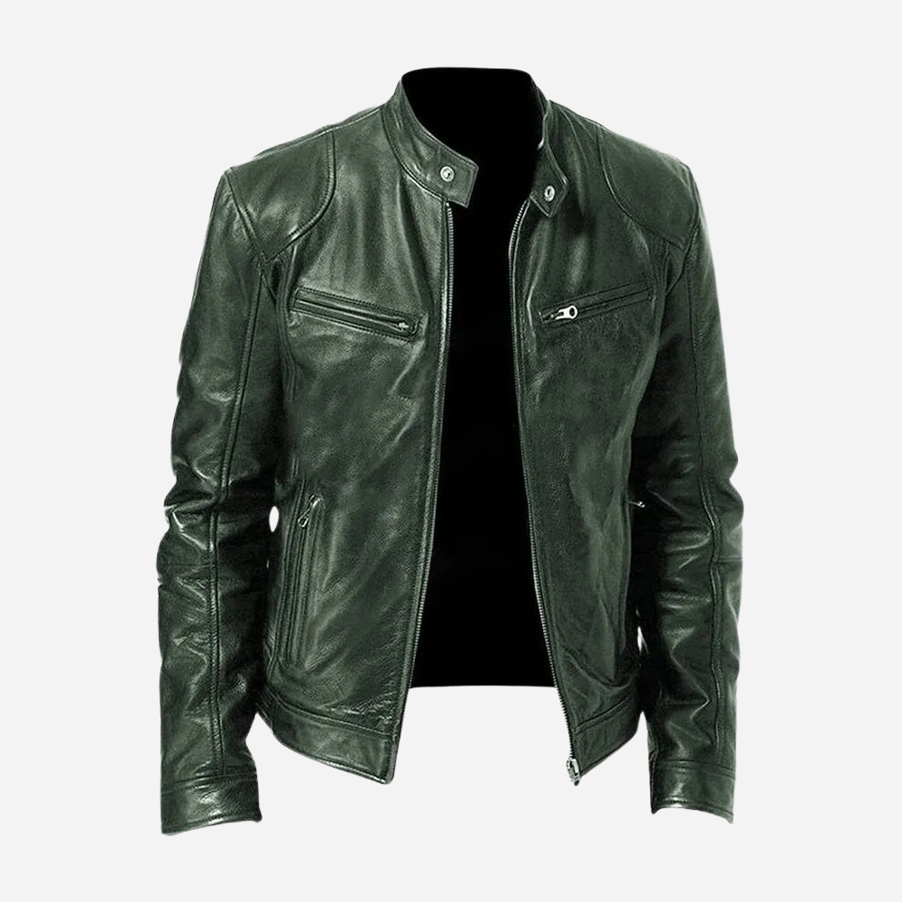 Matteo Bellini | Luxe Leather Biker Jacket