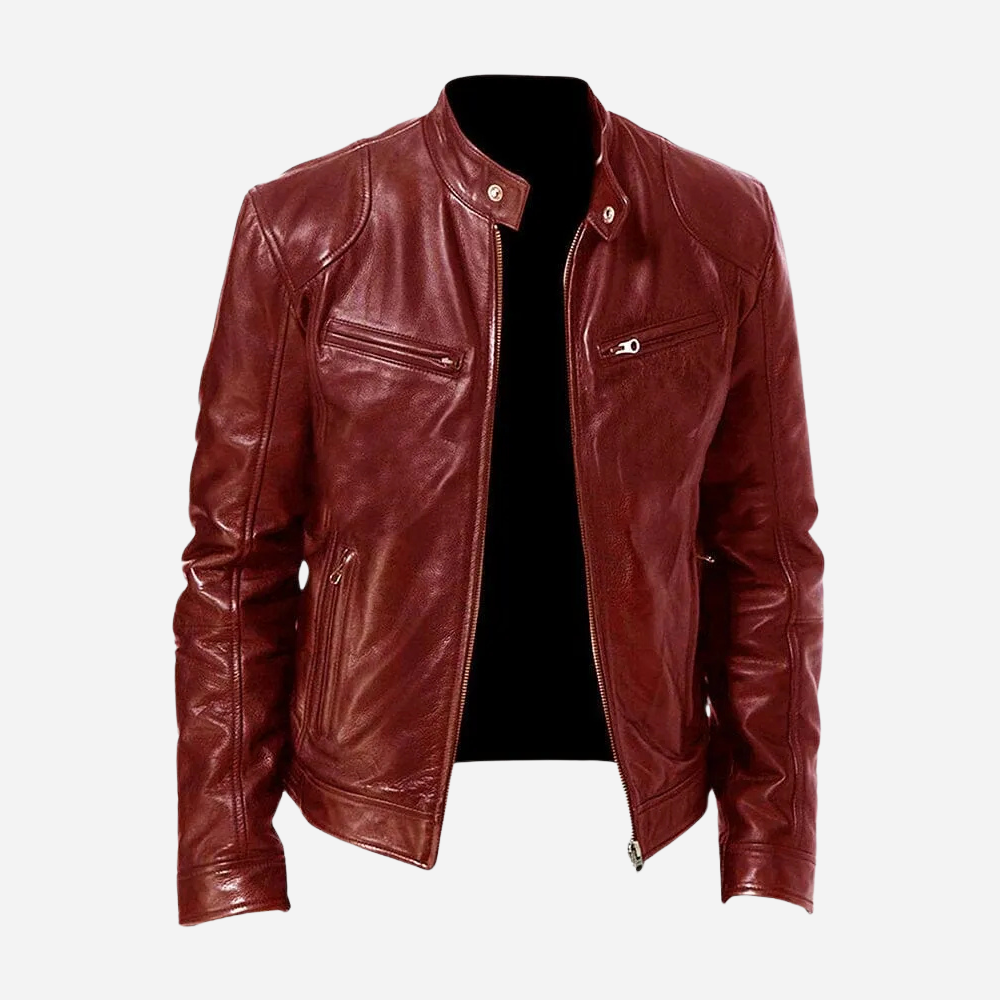 Matteo Bellini | Luxe Leather Biker Jacket