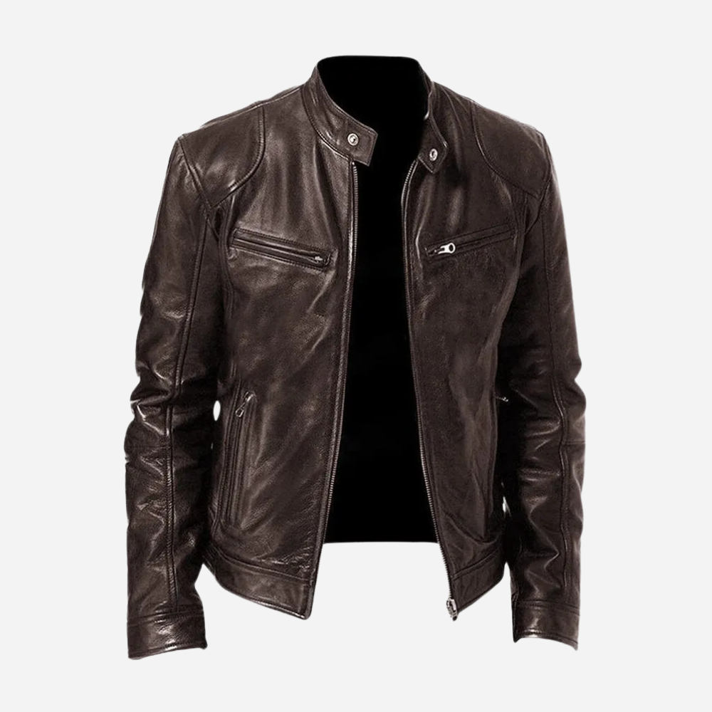 Matteo Bellini | Luxe Leather Biker Jacket