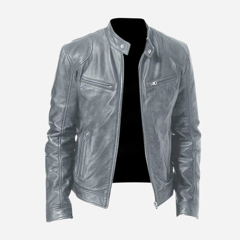 Matteo Bellini | Luxe Leather Biker Jacket