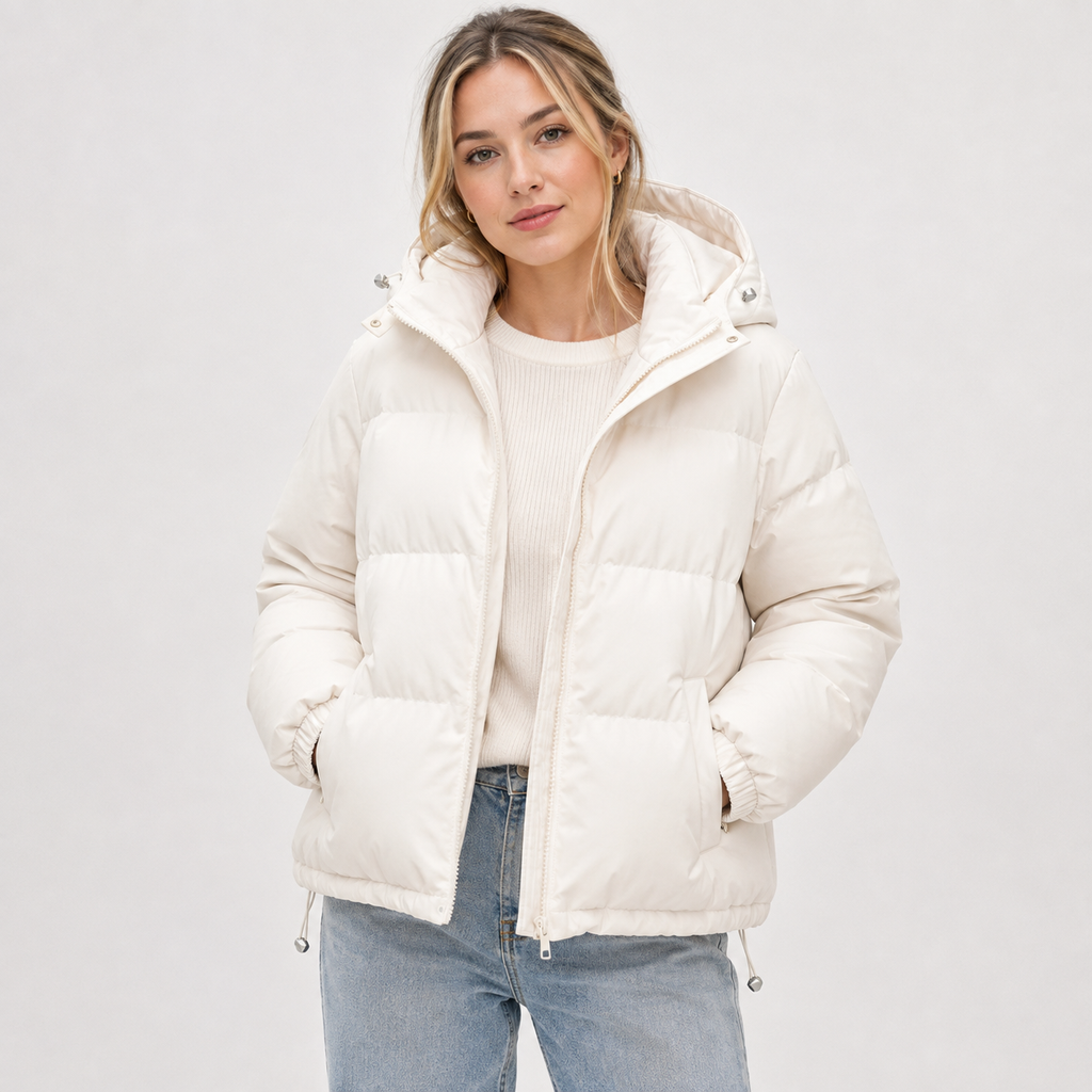 Sophie Delacroix | Luxe Hooded Puffer Jacket