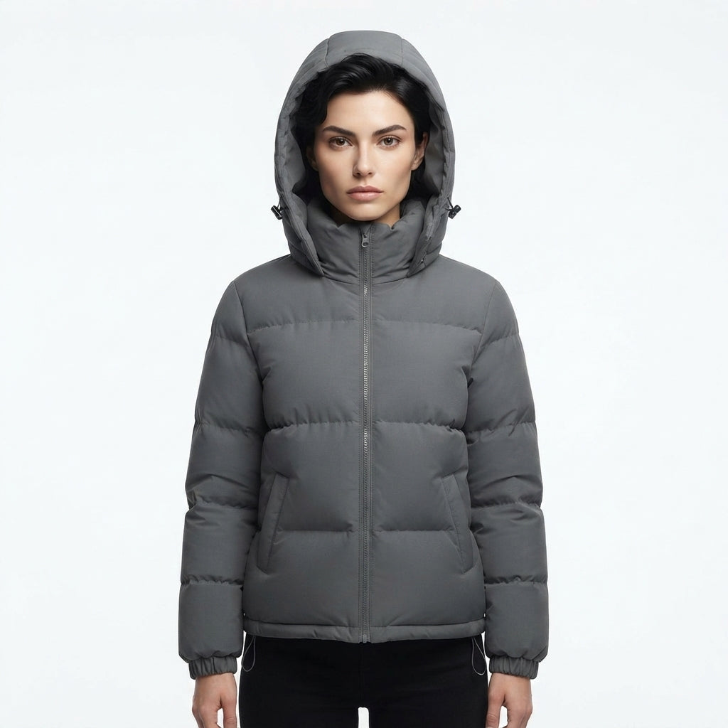 Sophie Delacroix | Luxe Hooded Puffer Jacket