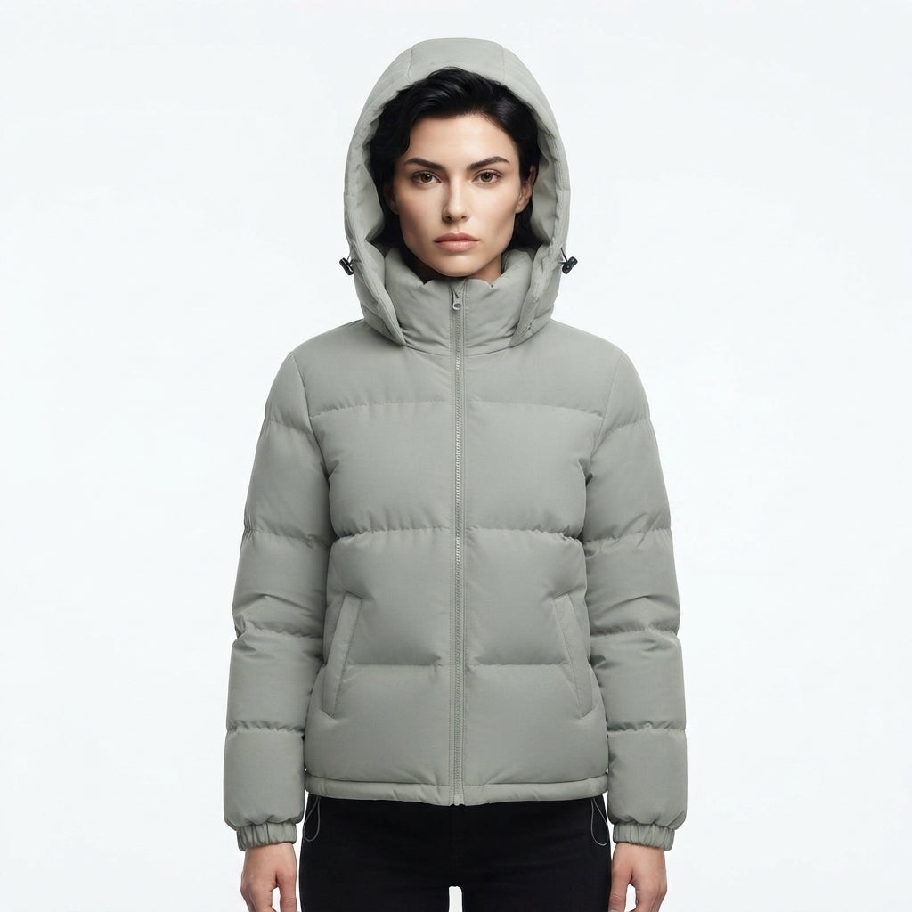 Sophie Delacroix | Luxe Hooded Puffer Jacket